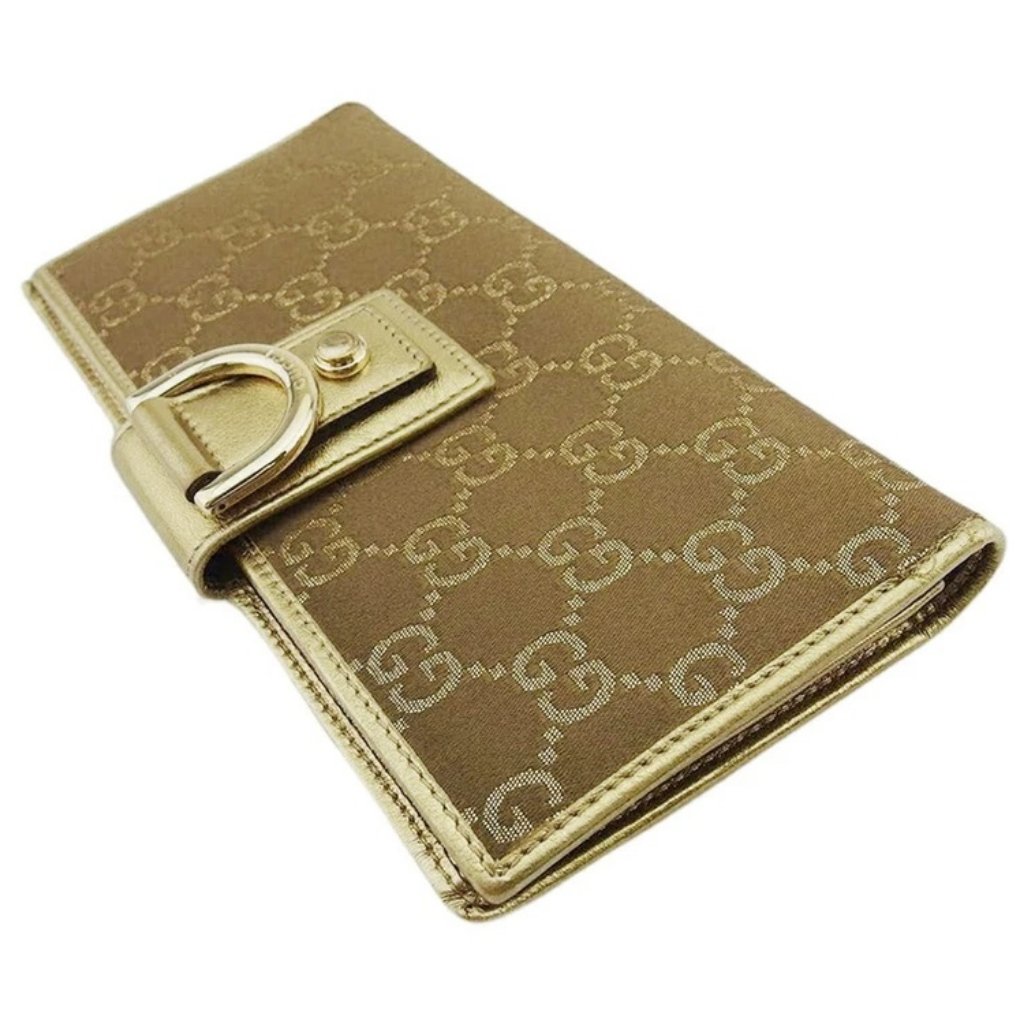 Gucci Purse Brown Gold Women 141412 Authentic Secondhand